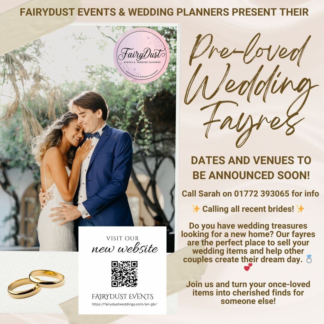 pre-loved wedding fayre annoucement